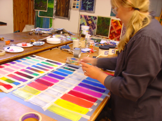 
        Here's a palette on cotton duck cloth        
